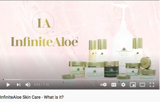 Infinite Aloe Skin Care Advertisement